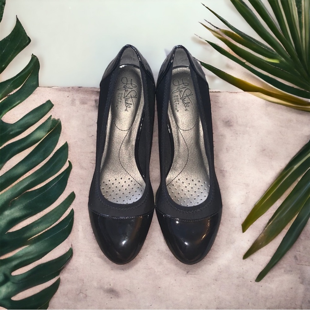 Black Life stride Comfort and style wedges